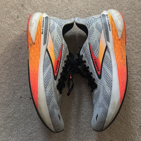 Brooks Women's Running Shoes - White and Orange - Picture 3 of 8